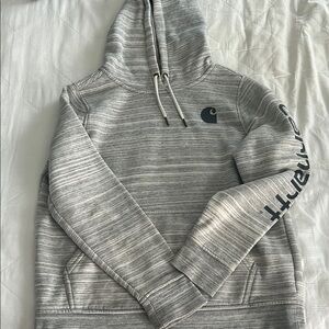 Carhartt Gray Striped Hoodie